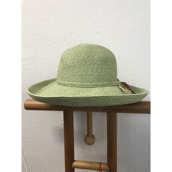 SAN DIEGO HAT CO Green SUN HAT One Size 4" BRIM Band Packable - Picture 2 of 7
